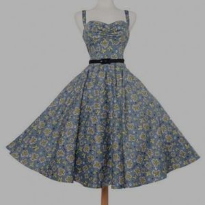 Pinup Couture/Mary Blair grey Nancy dress
